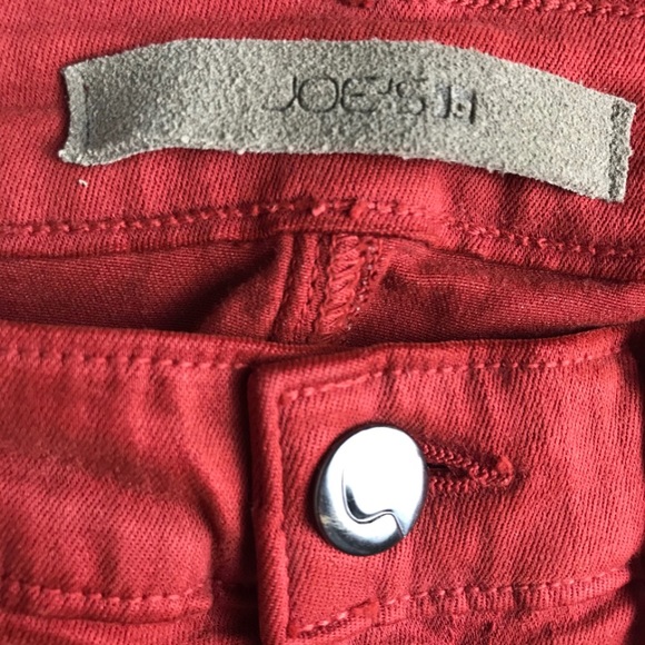 JOE'S JEANS ""The Charlie" Women's High Rise Skinny Ankle Denim in Henna Red 27 - Picture 2 of 6